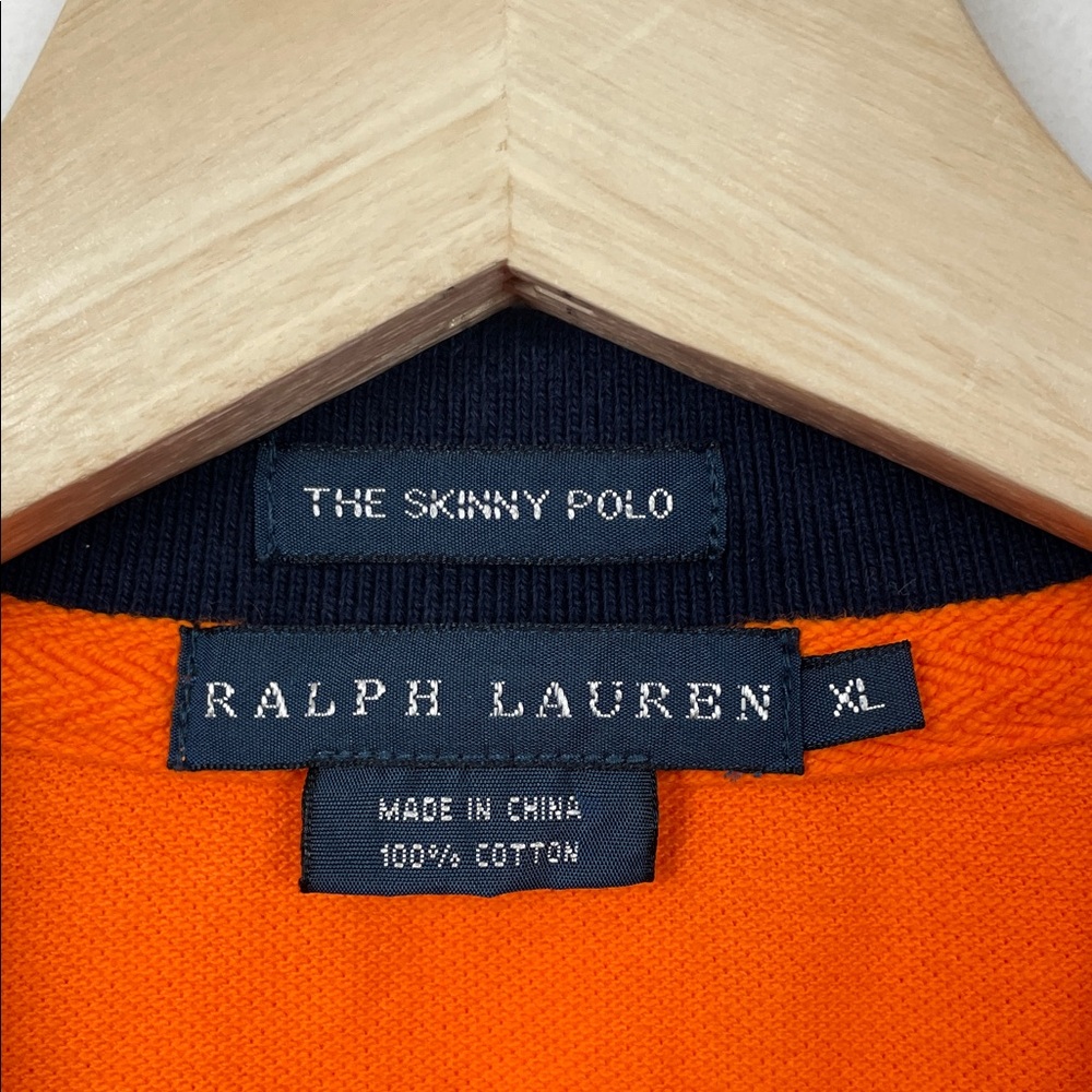 Vtg Polo Ralph Lauren Y2K The Skinny Polo Preppy Women's XL Casual Polo Shirt - Picture 9 of 9